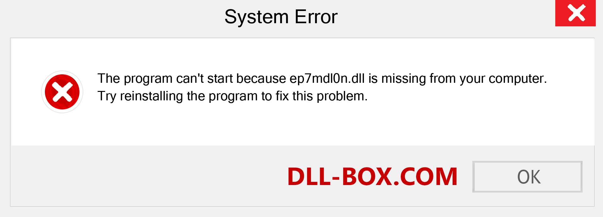  ep7mdl0n.dll file is missing?. Download for Windows 7, 8, 10 - Fix  ep7mdl0n dll Missing Error on Windows, photos, images